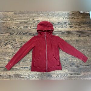 Lululemon Red Scuba Hoodie